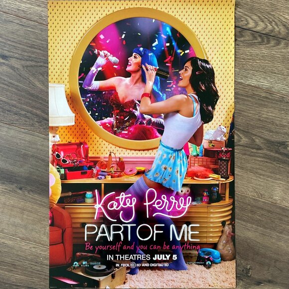 ⭐️$10 - KATY PERRY 'PART OF ME' MOVIE POSTER - RARE COLLECTIBLE - Picture 1 of 2